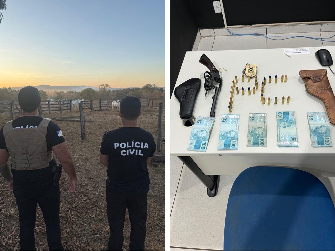 Polícia Civil apreende arma e dinheiro durante operação em Porto Nacional