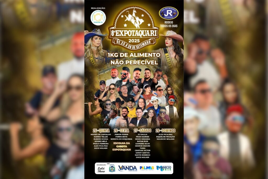 3-1-1024x683 Quatro dias de festa: 8ª Expotaquari movimenta Palmas com shows e rodeio de 25 a 28 de setembro; confira a programação