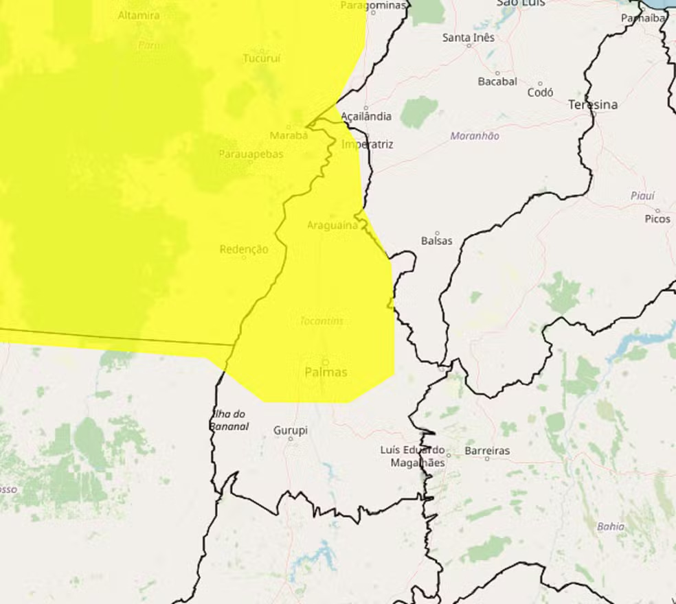 inmet-chuva Atenção: Inmet emite alerta de chuvas intensas para o Tocantins; veja a previsão
